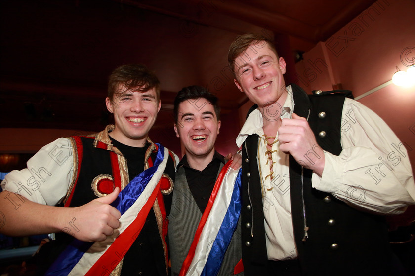 Feis03032019Sun46 
 46
CADA performers Shane Downey, Andrew Lane and Aaron Casey from Douglas.

Class: 101: “The Hall Perpetual Cup” Group Actions Song 14 Years and Over Programme not to exceed 8 minutes.

Feis Maitiú 93rd Festival held in Fr. Mathew Hall. EEjob 03/03/2019. Picture: Gerard Bonus