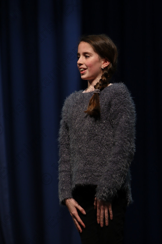 Feis22022018Thu17 
 17
Ciarnait Lyons from Glounthaune giving a 3rd place performance.

Speech and Drama Classes: 363: Solo Verse Speaking Girls 12 Years and Under –Section 1
Feis Maitiú 92nd Festival held in Fr. Mathew Hall. EEjob 22/02/2018 Picture: Gerard Bonus.