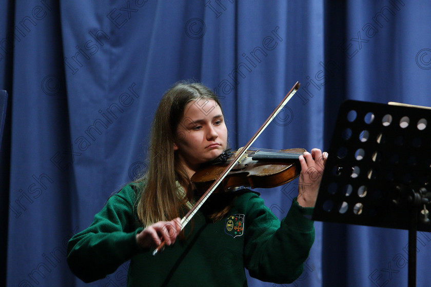 Feis05022018Mon13 
 13
Siobhan McCarthy from Blackrock giving a 3rd place performance.
 Instrumental Music Class: 239: Violin Solo14 Years and Under Feis Maitiú 92nd Festival held in Fr. Matthew Hall. EEjob 05/02/2018 Picture: Gerard Bonus.