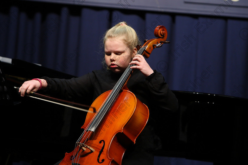 Feis09022018Fri11 
 11
Martha Dwyer performing.
 Instrumental Music Class: 232: “The Houlihan Memorial Perpetual Cup” 
String Repertoire 14 Years and Under Feis Maitiú 92nd Festival held in Fr. Mathew Hall. EEjob 09/02/2018 Picture: Gerard Bonus.