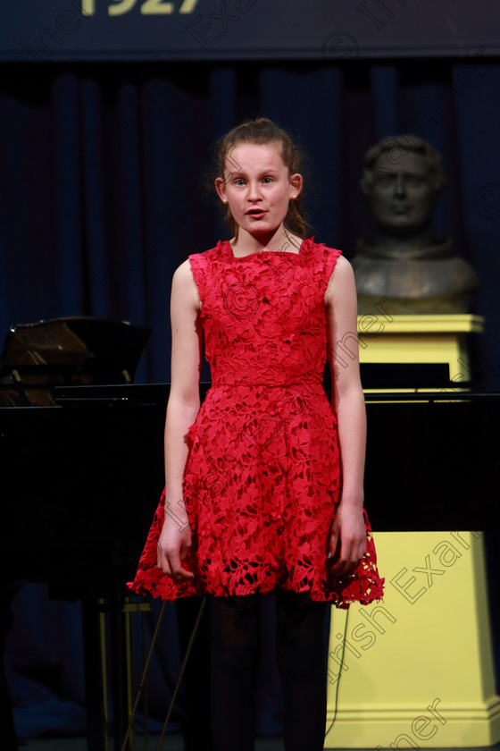 Feis04032019Mon05 
 5
Gráinne Finn singing.

Class: 53: Girls Solo Singing 13 Years and Under–Section 2John Rutter –A Clare Benediction (Oxford University Press).

Feis Maitiú 93rd Festival held in Fr. Mathew Hall. EEjob 04/03/2019. Picture: Gerard Bonus