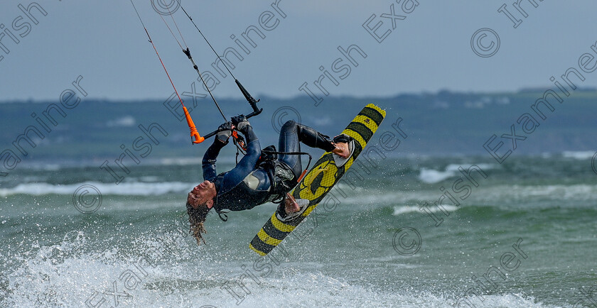 DSC 9751-Enhanced-SR 
 Gabriel Frekete from Cork city kitesurfing off Ballynamona Beach in East Cork. Photo: Mark Leo