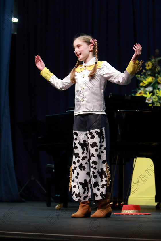 Feis26022019Tue45 
 45
Silver Medal: Charlotte Walmsley from Douglas giving a winning performance of “When You Loved Me” from Toy Story 2.

Class: 114: “The Henry O’Callaghan Memorial Perpetual Cup” Solo Action Song 10 Years and Under –Section 1 An action song of own choice.

Feis Maitiú 93rd Festival held in Fr. Mathew Hall. EEjob 26/02/2019. Picture: Gerard Bonus