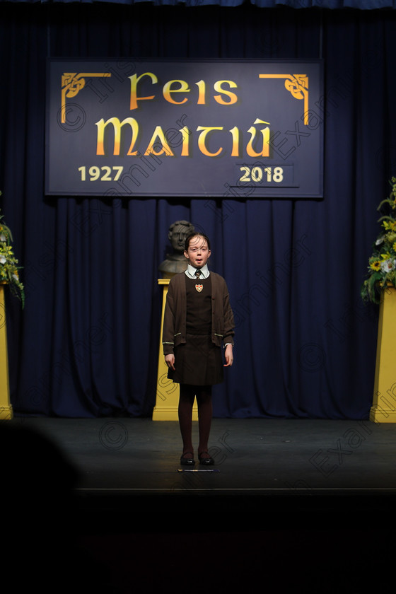 Feis12032018Mon24 
 24
Tara Goulding reciting her poem for a 3rd Place

Speech and Drama Class: 365: Solo Verse Speaking Girls 10 Years and Under Section 4 Feis Maitiú 92nd Festival held in Fr. Mathew Hall. EEjob 12/03/2018 Picture: Gerard Bonus