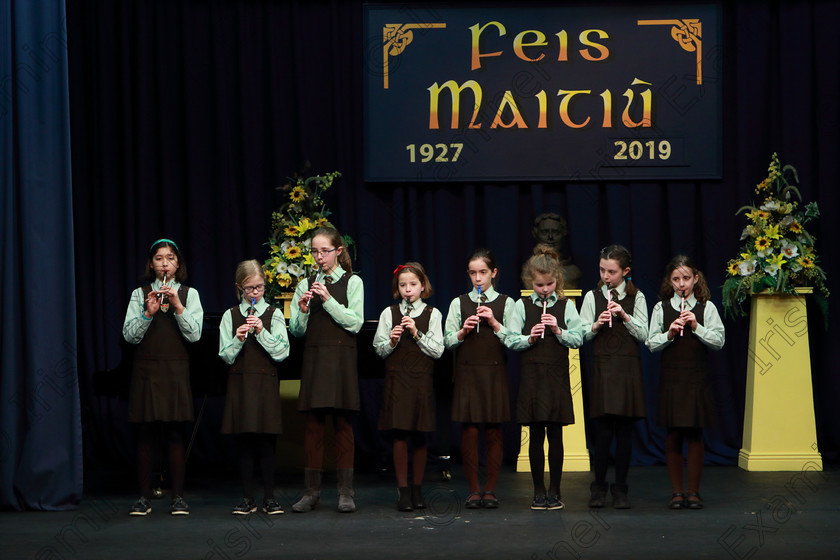 Feis12022019Tue31 
 31~32
St Catherine’s NS Bishopstown performing

Class: 281: “The Sarah O’Donovan Memorial Perpetual Cup” Flageolet Bands Two contrasting pieces.

Feis Maitiú 93rd Festival held in Fr. Mathew Hall. EEjob 12/02/2019. Picture: Gerard Bonus
