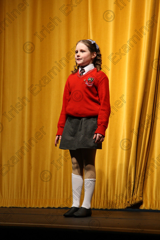 Feis14032018Wed21 
 21~22
Sophie Bermingham giving a Bronze Medal performance of “The Fairy Queen”. 
 Speech and Drama Class: 328: “The Fr. Nessan Shaw Memorial Perpetual Cup” Dramatic Solo 10 Years and Under Section1Feis Maitiú 92nd Festival held in Fr. Mathew Hall. EEjob 14/03/2018 Picture: Gerard Bonus.