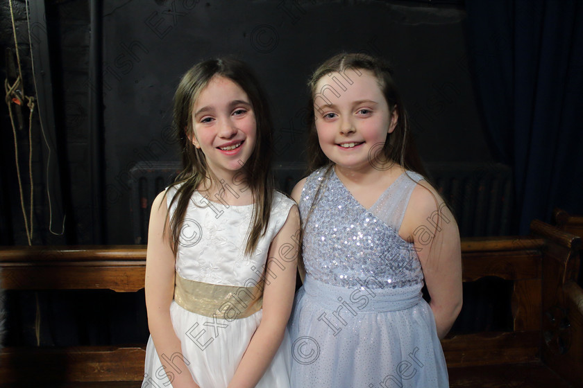 Feis12022020Wed06 
 6
Sydney Forde from Blackrock and Layla Rose O’Shea from Midleton.

Class:55: Girls Solo Singing 9 Years and Under

Feis20: Feis Maitiú festival held in Father Mathew Hall: EEjob: 11/02/2020: Picture: Ger Bonus.