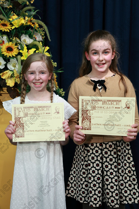 Feis21022018Wed58 
 58
Joint 3rd place Sophie Herlihy and Mia Jones from Ballinhassig and Kilworth.
 Speech and Drama Class: 327: “The Hartland Memorial Perpetual Trophy” Dramatic Solo12 years and under section 3 Feis Maitiú 92nd Festival held in Fr. Mathew Hall, EEjob 21/02/2018 Picture: Gerard Bonus.