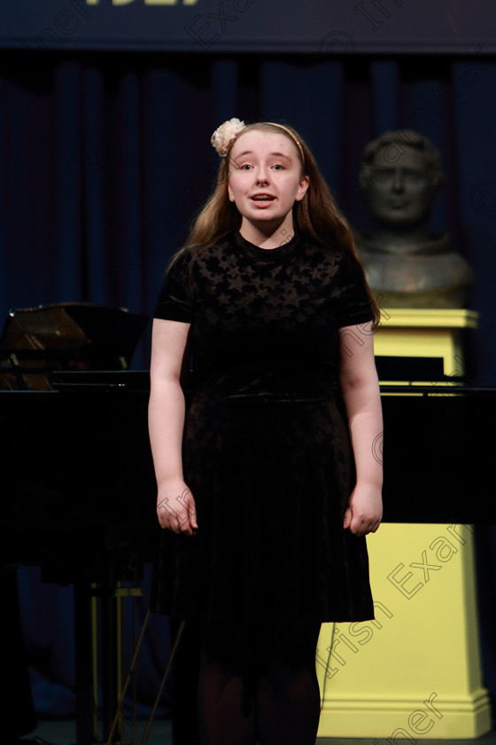 Feis04032019Mon15 
 15
Grace Mulcahy-O’Sullivan giving a Commended performance.

Class: 53: Girls Solo Singing 13 Years and Under–Section 2John Rutter –A Clare Benediction (Oxford University Press).

Feis Maitiú 93rd Festival held in Fr. Mathew Hall. EEjob 04/03/2019. Picture: Gerard Bonus