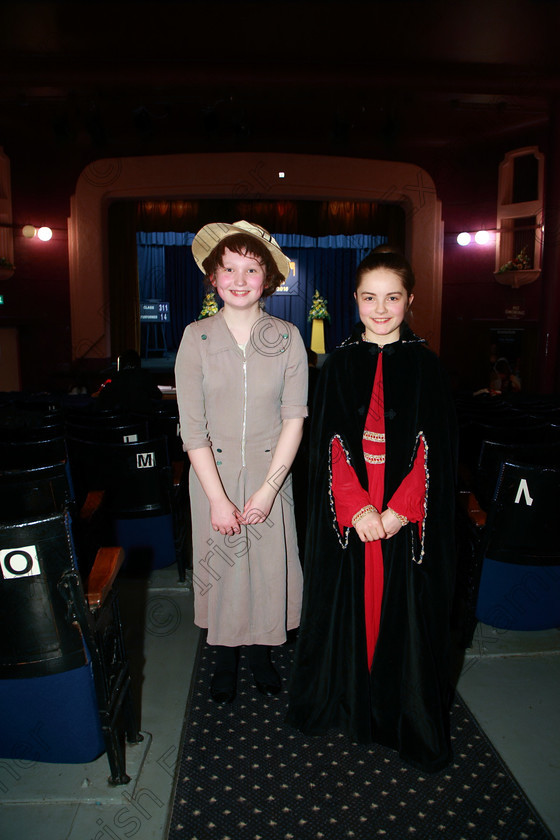 Feis12032018Mon58 
 58
Clara Quinn and Rachel Mullins performed “The Witches”.
 Speech and Drama Class: 311: Dramatic Duo 12 Years and Under –Section 1 Solo Feis Maitiú 92nd Festival held in Fr. Mathew Hall. EEjob 12/03/2018 Picture: Gerard Bonus