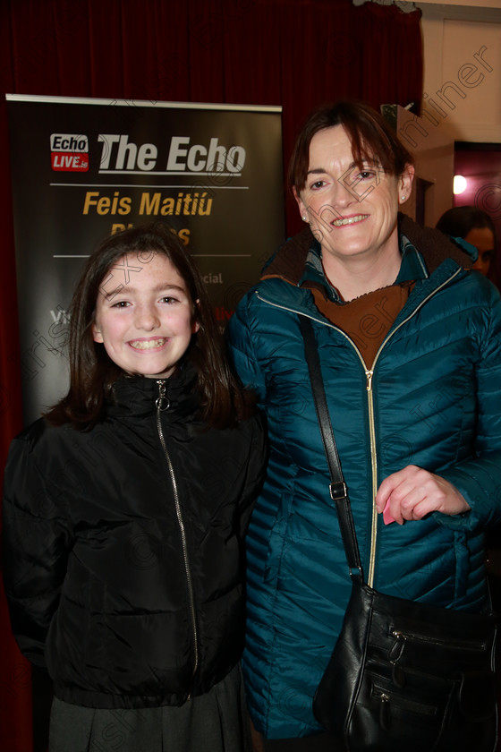 Feis06032020Fri11 
 11
Mairéad Stapleton with her mother Mary from Ovens.

Class:447: Prose Speaking 12 Years and Under

Feis20: Feis Maitiú festival held in Father Mathew Hall: EEjob: 06/03/2020: Picture: Ger Bonus.