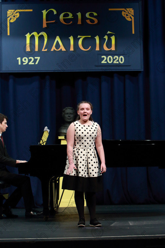 Feis07022020Fri19 
 19
Chloe Byrne from Waterford performing.

Class:54: Vocal Girls Solo Singing 11 Years and Under

Feis20: Feis Maitiú festival held in Father Mathew Hall: EEjob: 07/02/2020: Picture: Ger Bonus.