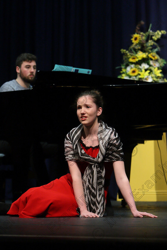 Feis27032018Tue68 
 64~65
Emily Keyes singing “Many A Day” from Oklahoma.
 Singing Class: 111: “The Edna McBirney Memorial Perpetual Cup” Solo Action Song 16 Years and Under Section 2 Feis Maitiú 92nd Festival held in Fr. Mathew Hall. EEjob 27/03/2018 Picture: Gerard Bonus