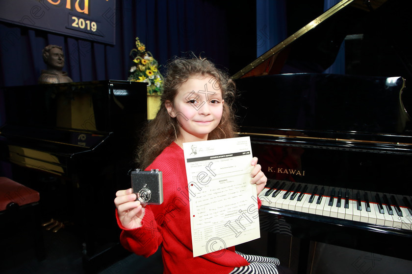 Feis05022019Tue11 
 11
First Place, Silver Medallist Isabelle Plaice from Farnanes.

Class: 187: Piano Solo 9 Years and Under –Confined Two contrasting pieces not exceeding 2 minutes.

Feis Maitiú 93rd Festival held in Fr. Matthew Hall. EEjob 05/02/2019. Picture: Gerard Bonus