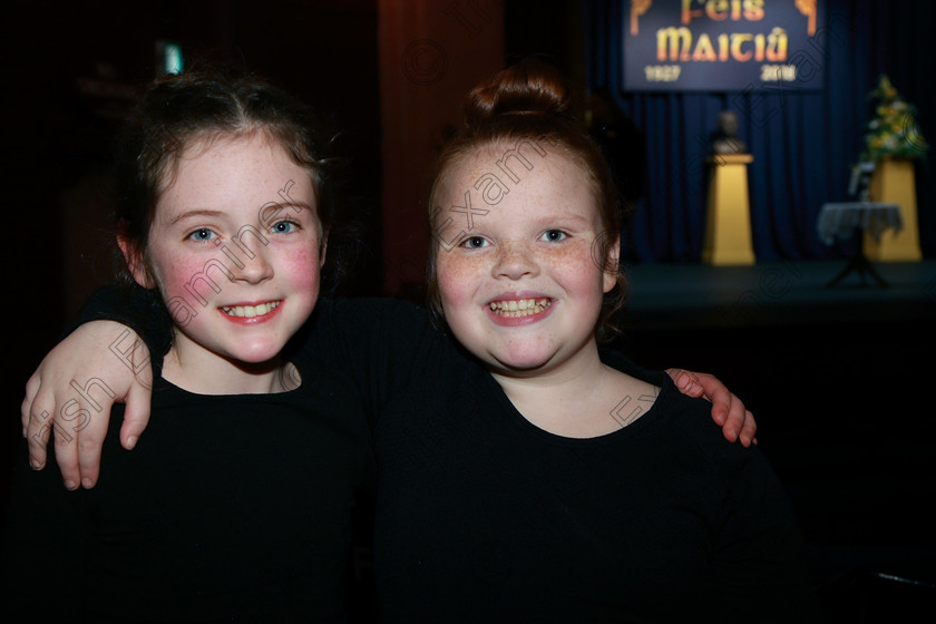 Feis23022018Fri89 
 89
Performers Lia O’Mahony and Diane Moynihan.
 Speech and Drama Class: 468 “The Ide McSweeney Perpetual Cup” Group Mime 11 Years and Under Feis Maitiú 92nd Festival held in Fr. Mathew Hall. EEjob 23/02/2018 Picture: Gerard Bonus.