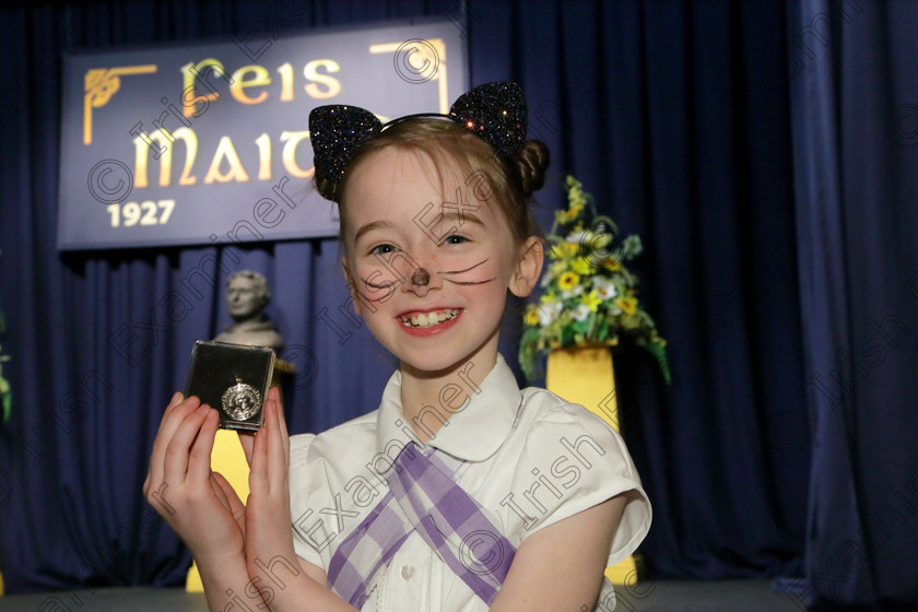 Feis20032018Tue36 
 36
Silver Medallist Charlotte Herlihy from Ballinhassig for her performance of “The Tale of Tom Kitten” by Beatrix Potter.
 Speech and Drama Class: 329: Dramatic Solo 8 Years and Under Feis Maitiú 92nd Festival held in Fr. Mathew Hall. EEjob 20/03/2018 Picture: Gerard Bonus