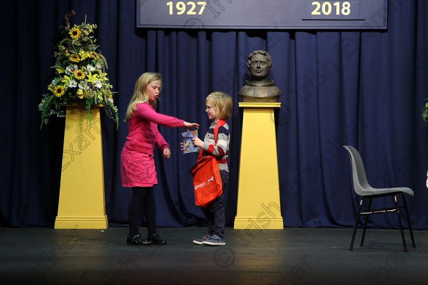 Feis14032018Wed40 
 38~42
Ella, Pascal and Lucia McCarthy from Bandon performed in Speech and Drama Class: 596: “Family Class” Feis Maitiú 92nd Festival held in Fr. Mathew Hall. EEjob 14/03/2018 Picture: Gerard Bonus.