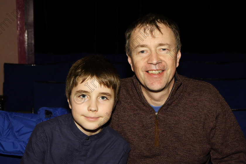 Feis25032018Sun81 
 81
Liam Cassidy from Model Farm Road with his dad Brien.
 Speech and Drama Class: 377: Solo Verse Speaking Boys 12 Years and Under Feis Maitiú 92nd Festival held in Fr. Mathew Hall. EEjob 25/03/2018 Picture: Gerard Bonus