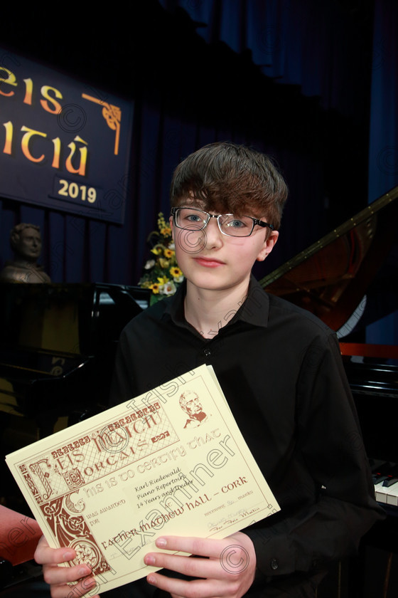 Feis0702109Thu07 
 7
3rd place, Karl Riedewald from Ballinlough the Adjudicator said his Bach it was “Shaped Well”.

Class: 159: “The Maud O’Hanlon Perpetual Cup” Piano Repertoire 14Yearsand Under A Programme of contrasting style and period, time limit 12 minutes.

Feis Maitiú 93rd Festival held in Fr. Matthew Hall. EEjob 07/02/2019. Picture: Gerard Bonus