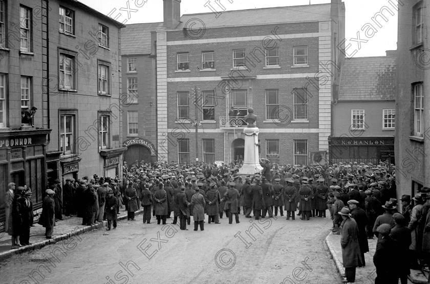 mallowbwhires 
 For 'Ready for Tark'
Army Comrades protest meeting at Mallow, Co. Cork 10/03/1932 Ref. 1B Old black and white politics ex-soldiers blueshirts