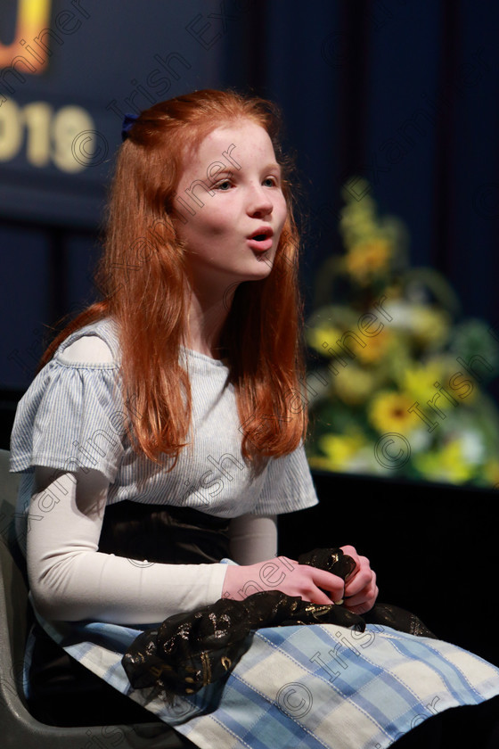 Feis05032019Tue04 
 4
Ciara Callghan singing “My Own Little Corner” from Cinderella.

Class: 113: “The Edna McBirney Memorial Perpetual Award” Solo Action Song 12 Years and Under –Section 2 An action song of own choice.

Feis Maitiú 93rd Festival held in Fr. Mathew Hall. EEjob 05/03/2019. Picture: Gerard Bonus