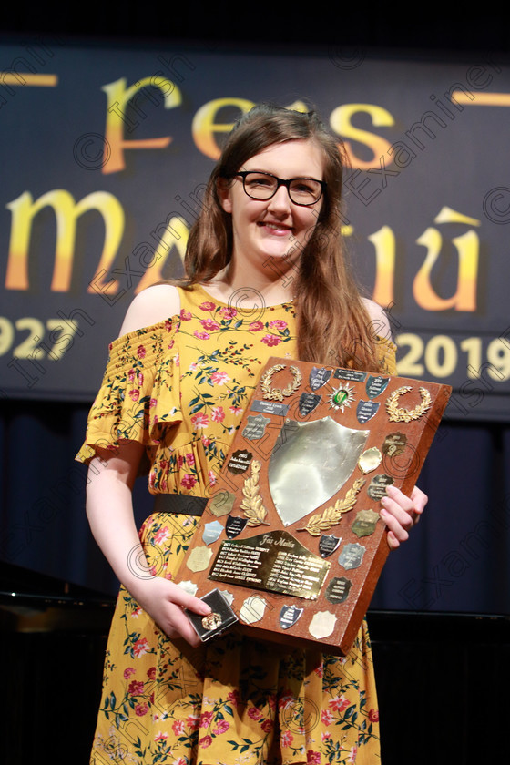 Feis13022019Wed42 
 42
Trophy Winner Orlaigh O’Driscoll from The City Centre.

Class: 202: “The Frank Lacey Memorial Perpetual Shield” Senior Brass Programme not to exceed 12 minutes.

Feis Maitiú 93rd Festival held in Fr. Mathew Hall. EEjob 13/02/2019. Picture: Gerard Bonus