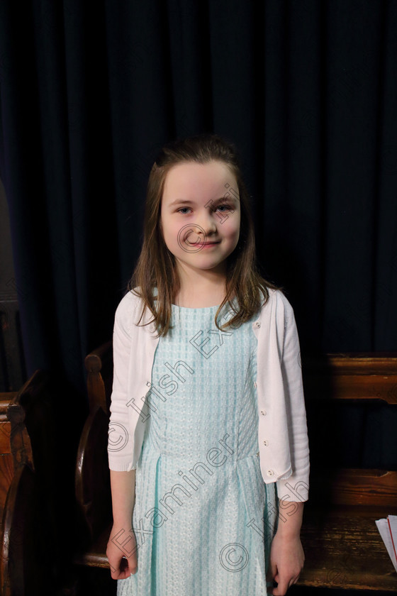 Feis12022020Wed10 
 10
Lily O’Keeffe from Ballincollig

Class:55: Girls Solo Singing 9 Years and Under

Feis20: Feis Maitiú festival held in Father Mathew Hall: EEjob: 11/02/2020: Picture: Ger Bonus.