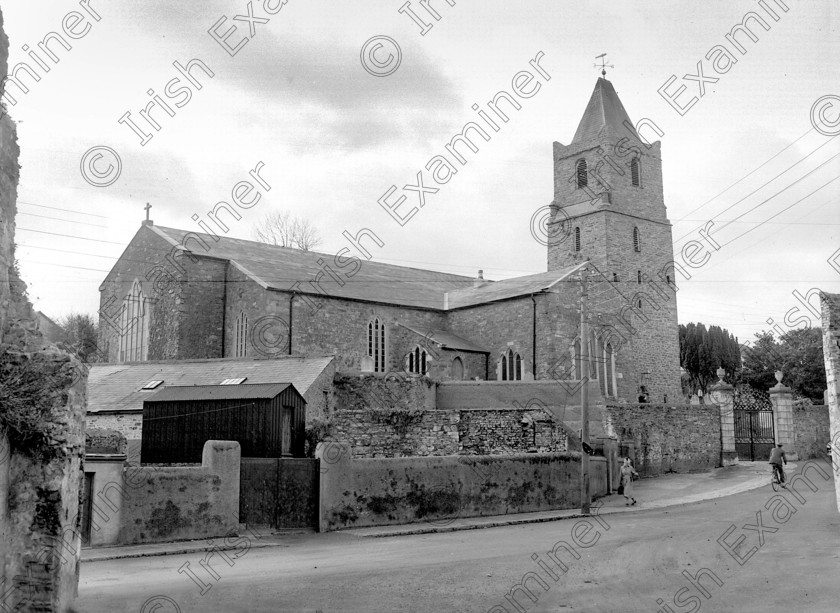 1269543 1269543 
 St. Multose church, Kinsale, Co. Cork 23/02/1956 Ref. 775H old black and white