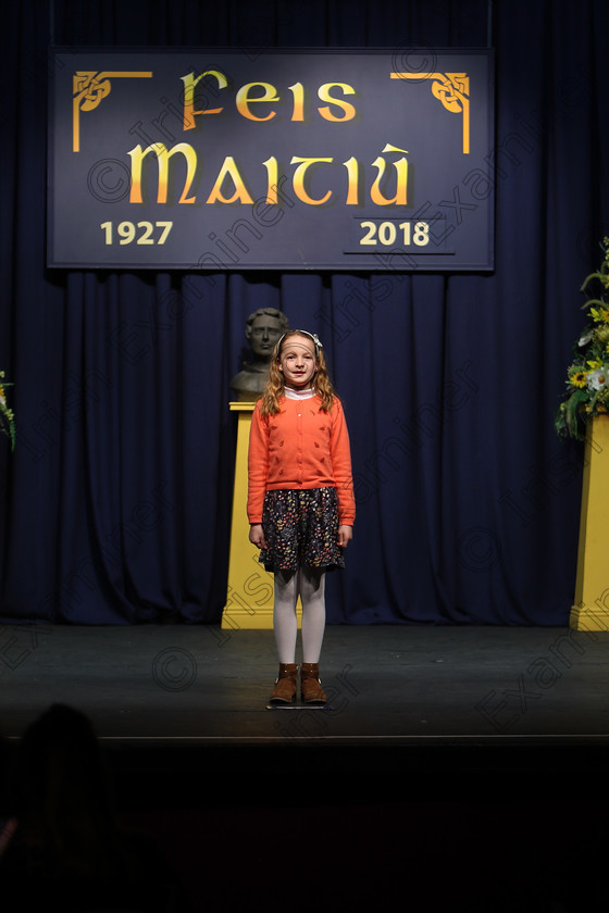 Feis12032018Mon33 
 33
Áine Leahy from Ovens reciting her poem for a commended
 Speech and Drama Class: 365: Solo Verse Speaking Girls 10 Years and Under Section 4 Feis Maitiú 92nd Festival held in Fr. Mathew Hall. EEjob 12/03/2018 Picture: Gerard Bonus