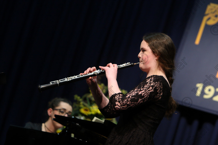 Feis09022018Fri54 
 54
Catherine Kelly performing with accompanist Deirdre Crowley.
 Instrumental Music Class: 212: Woodwind Solo16 Years and Under Feis Maitiú 92nd Festival held in Fr. Mathew Hall. EEjob 09/02/2018 Picture: Gerard Bonus.