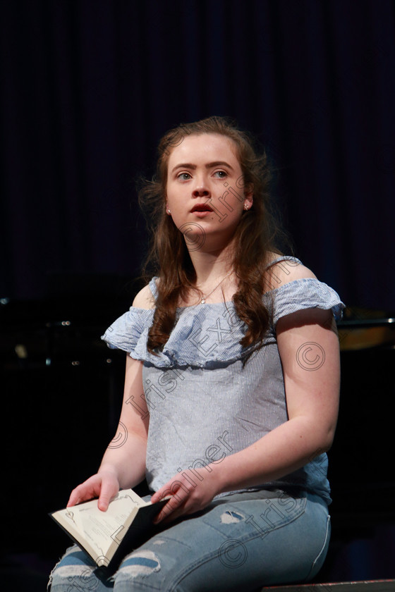 Feis05032019Tue59 
 56~59
3rd place performance from Siomha Marron from Glanmire singing “Just You Wait” from My Fair Lady and“I’m A Part of That” from The Last Five Years.

Class: 23: “The London College of Music and Media Perpetual Trophy”
Musical Theatre Over 16Years Two songs from set Musicals.

Feis Maitiú 93rd Festival held in Fr. Mathew Hall. EEjob 05/03/2019. Picture: Gerard Bonus