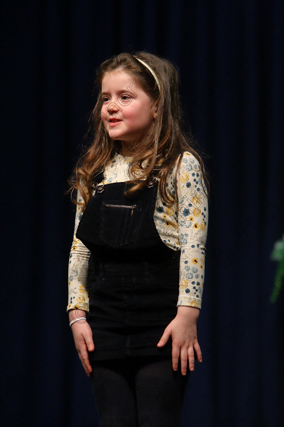 Feis24022018Sat43 
 43
Georgia Piggott performing.
 Speech and Drama Class: 369: Solo Verse Speaking Girls 6 Years and Under Section 3 Feis Maitiú 92nd Festival held in Fr. Mathew Hall. EEjob 24/02/2018 Picture: Gerard Bonus.