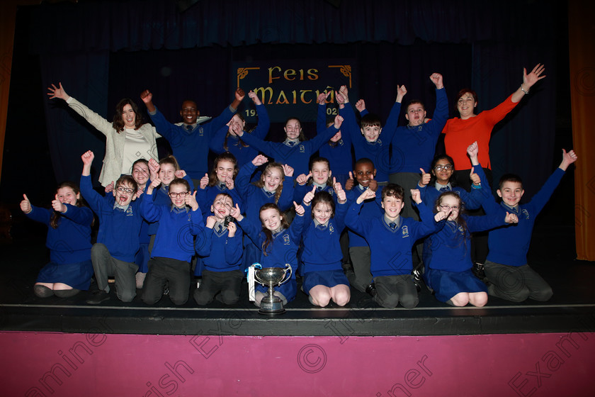 Feis27022020Thur12 
 12
Cheers from Cup Winners & Silver Medallists Cór Scoil Ursula with Music Teachers Avril McCarthy and Niamh O’Sullivan.

Class:84: “The Sr. M. Benedicta Memorial Perpetual Cup” Primary School Unison Choirs

Feis20: Feis Maitiú festival held in Father Mathew Hall: EEjob: 27/02/2020: Picture: Ger Bonus.