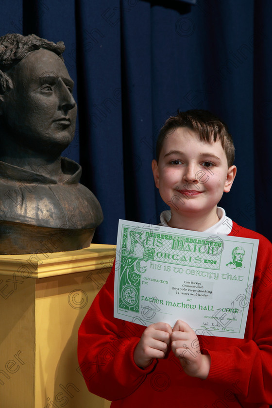 Feis23022018Fri72 
 72
Commended Eoin Buckley from Glanmire
 Speech and Drama Class: 378: Solo Verse Speaking Boys 11 Years and Under–Section 1 Feis Maitiú 92nd Festival held in Fr. Mathew Hall. EEjob 23/02/2018 Picture: Gerard Bonus.