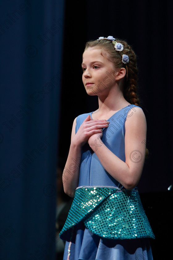 Feis01032019Fri19 
 19
Triona O’Keeffe singing “Part of Your World” from The Little Mermaid.

Class: 114: “The Henry O’Callaghan Memorial Perpetual Cup” Solo Action Song 10 Years and Under –Section 2 An action song of own choice.

Feis Maitiú 93rd Festival held in Fr. Mathew Hall. EEjob 01/03/2019. Picture: Gerard Bonus