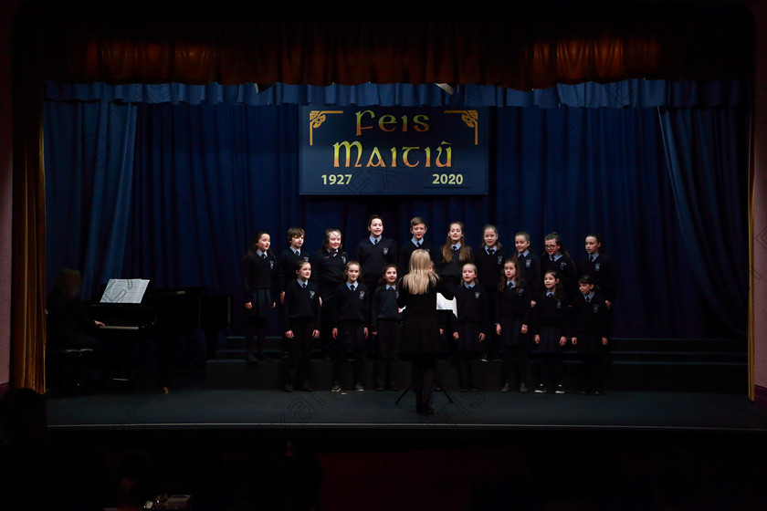 Feis26022020Wed23 
 22~23
Rathpeacon NS singing.

Class:84: “The Sr. M. Benedicta Memorial Perpetual Cup” Primary School Unison Choirs

Feis20: Feis Maitiú festival held in Father Mathew Hall: EEjob: 26/02/2020: Picture: Ger Bonus.
