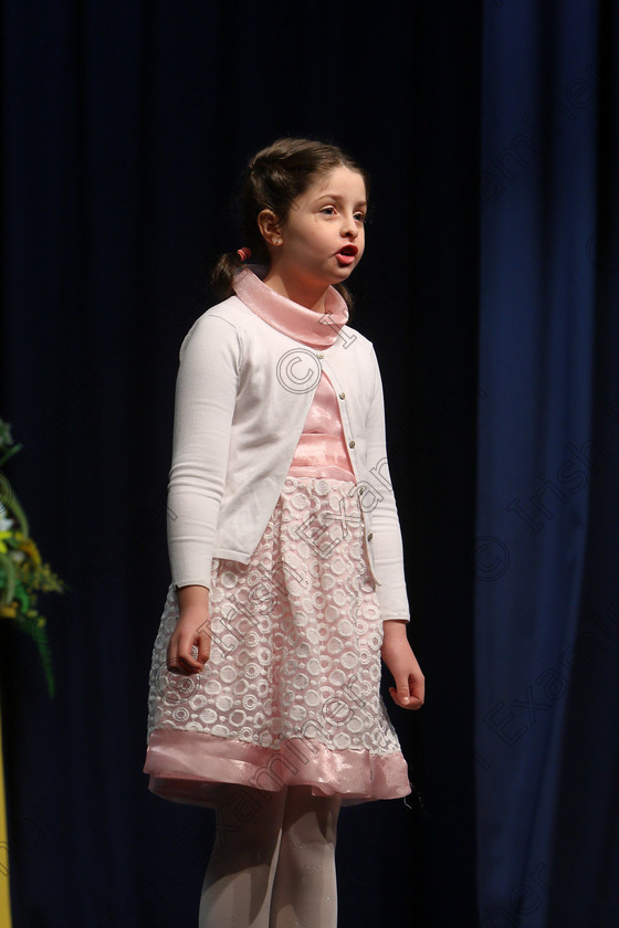 Feis20032018Tue06 
 6
Alice O’Callaghan performing.
 Speech and Drama Class: 364: Solo Verse Speaking Girls 11 Years and Under Section 1
Feis Maitiú 92nd Festival held in Fr. Mathew Hall. EEjob 20/03/2018 Picture: Gerard Bonus