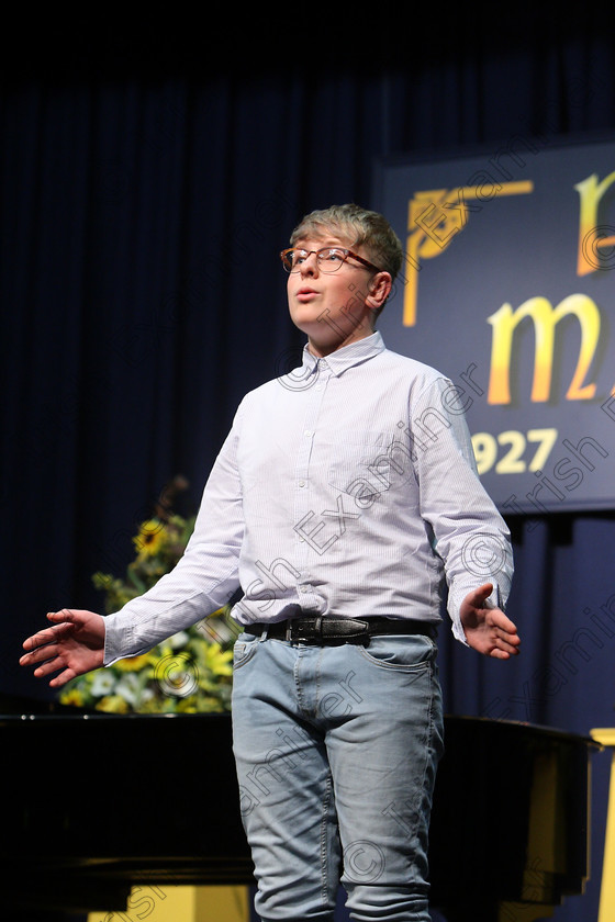 Feis07032018Wed31 
 31
Oskar Smith from Blackrock giving a Bronze performance of “Larger Than Life” from My Favourite Year.
 Singing and School Choirs Class: 112: “The C.A.D.A. Perpetual Trophy” Solo Action Song 14 Years and Under Section 1 Feis Maitiú 92nd Festival held in Fr. Mathew Hall. EEjob 06/03/2018 Picture: Gerard Bonus.