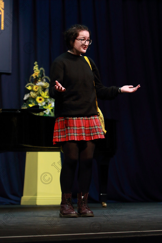 Feis10022019Sun17 
 17~18
Melany Shemetov singing “The Lamest Place in the World”.

Class: 112: The C.A.D.A. Perpetual Trophy” Solo Action Song 14 Years and Under –Section 2 An action song of own choice.

Feis Maitiú 93rd Festival held in Fr. Matthew Hall. EEjob 10/02/2019. Picture: Gerard Bonus