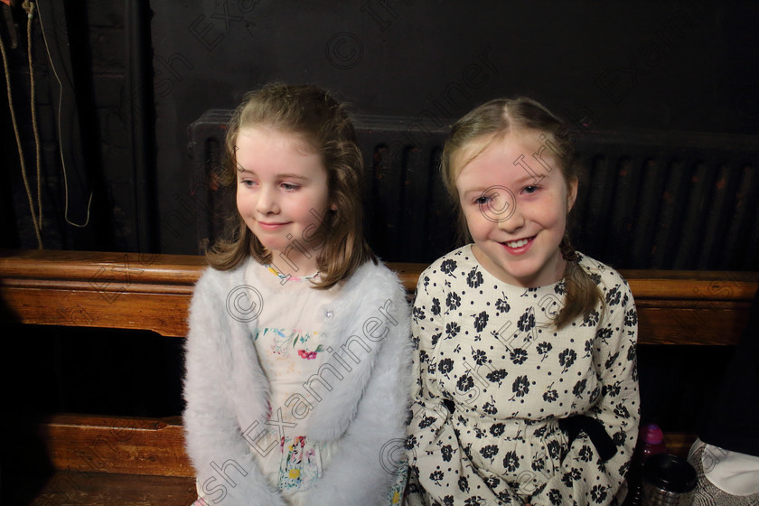 Feis12022020Wed04 
 4
 Emily Lynch from Glanmire and Julie Brodrick from Ovens.

Class:55: Girls Solo Singing 9 Years and Under

Feis20: Feis Maitiú festival held in Father Mathew Hall: EEjob: 11/02/2020: Picture: Ger Bonus.
