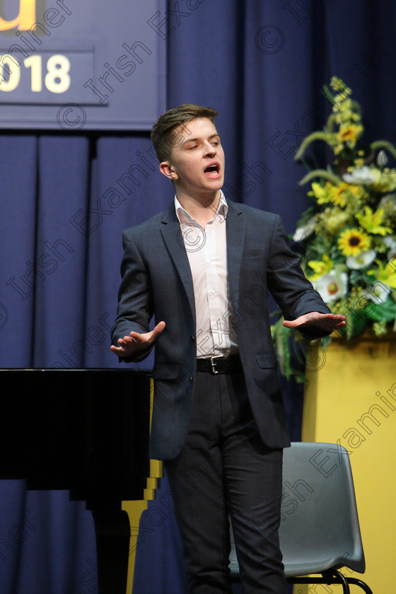 Feis26032018Mon73 
 73
Rory Collins from Ovens singing “Anthem” from The Musical Chess.
 Speech and Drama Class: 111: “The Edna McBirney Memorial Perpetual Cup” Solo Action Song 16 Years and Under Section 1 An action song of own choice Feis Maitiú 92nd Festival held in Fr. Mathew Hall. EEjob 26/03/2018 Picture: Gerard Bonus