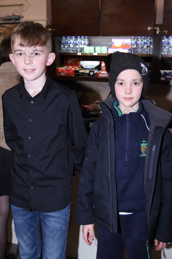 Feis31012019Thur27 
 27
Performer Shea Hill from Turners Cross with his brother Liam.

Class: 164: Piano Solo 14 Years and Under (a) Schezo in B Flat D.593 No.1 (b) Contrasting piece of own choice not to exceed 3 minutes.

Feis Maitiú 93rd Festival held in Fr. Matthew Hall. EEjob 31/01/2019. Picture: Gerard Bonus
