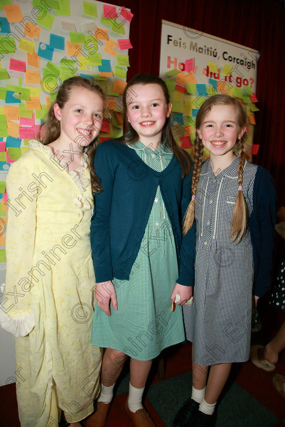 Feis12032018Mon52 
 52
Catherine Sheehan performed “The Princess and The Player” took first place with her partner not in picture Ella Tiernan; Saoirse McHugh and Sophia Herlihy performed “Anne Frank and Me” took 3rd place .
 Speech and Drama Class: 311: Dramatic Duo 12 Years and Under –Section 1 Solo Feis Maitiú 92nd Festival held in Fr. Mathew Hall. EEjob 12/03/2018 Picture: Gerard Bonus