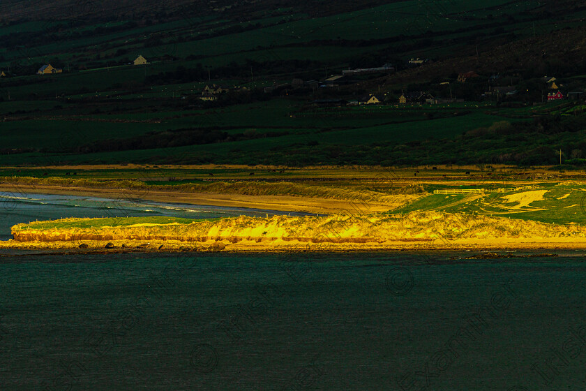 ferm 
 Fermoyle in the spotlight. : The western end of the beautiful Fermoyle beach (Dingle Peninsula) seem to light up as if by a torchlight, as I viewed it from near Brandon , as the sun sank recently.