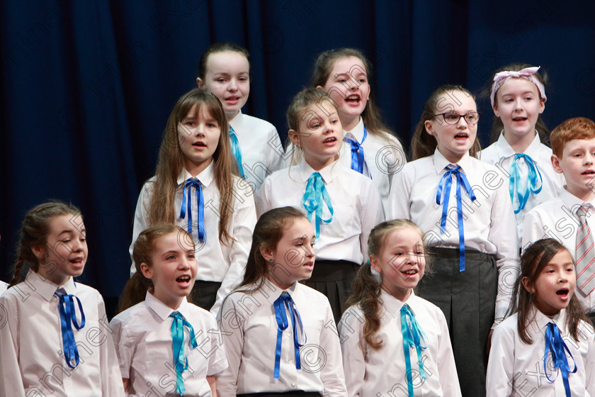 Feis26022020Wed20 
 18~21
Castlemartyr Children’s Choir singing Chattanooga Choo Choo.

Class:84: “The Sr. M. Benedicta Memorial Perpetual Cup” Primary School Unison Choirs

Feis20: Feis Maitiú festival held in Father Mathew Hall: EEjob: 26/02/2020: Picture: Ger Bonus.