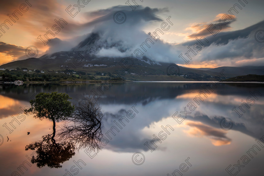 donegal july17 2391dfg 
 Early morning at smoky Mount Errigal Co Donegal