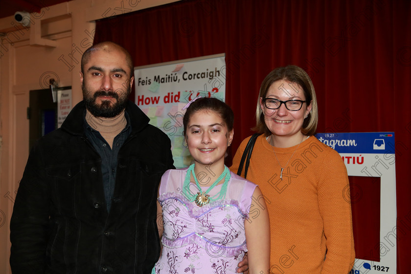 Feis12022020Wed74 
 74
Performer, Maya Aksoy with parents, Ozgur and Lene from Ballincollig

Class:113: “The Edna McBirney Memorial Perpetual Award” Solo Action Song 12 Years and Under

Feis20: Feis Maitiú festival held in Father Mathew Hall: EEjob: 11/02/2020: Picture: Ger Bonus.