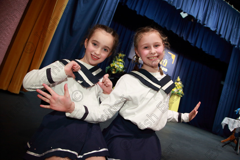 Feis28022019Thu71 
 71
Sydney Forde and Lauren Mills from Performers Academy.

Class: 103: “The Rebecca Allman Perpetual Trophy” Group Action Songs 10 Years and Under Programme not to exceed 10minutes.

Feis Maitiú 93rd Festival held in Fr. Mathew Hall. EEjob 28/02/2019. Picture: Gerard Bonus
