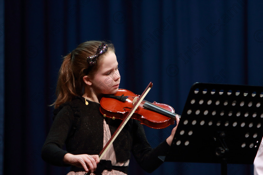 Feis03022020Mon12 
 12 
Grace Kearney from Glanmire performing.

Class :241: Violin Solo10Years and Under Mozart – Lied No.4 from ’The Young Violinist’s Repertoire

Feis20: Feis Maitiú festival held in Father Mathew Hall: EEjob: 03/02/2020: Picture: Ger Bonus.