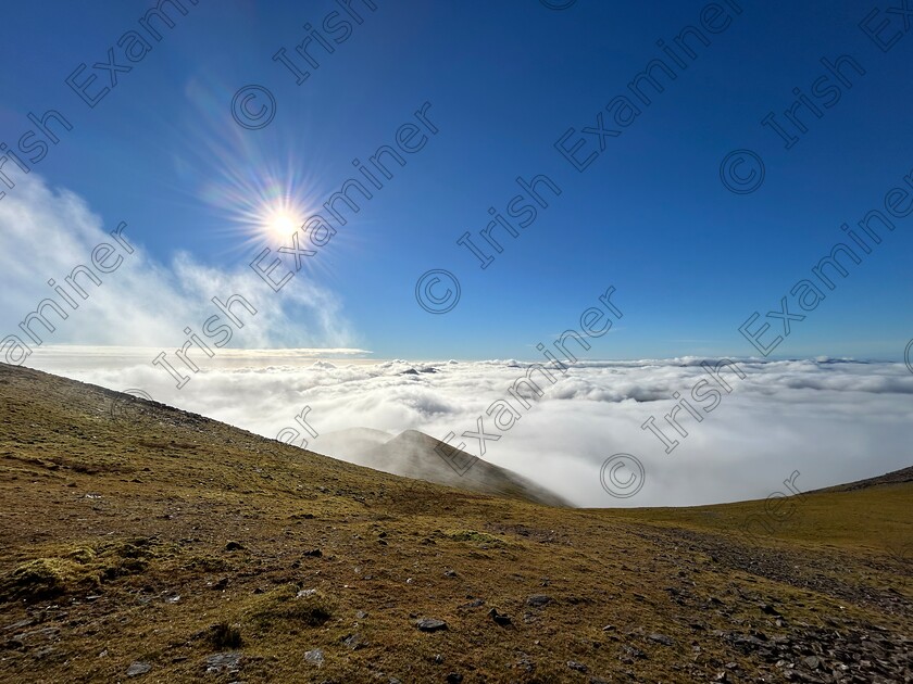 IMG 3393 
 Chasing the sun. Rising high above the clouds in search of the sun, we managed to find it on Caher, a peak in the McGillicuddy Reeks Mountain Range, Co. Kerry. Picture: Lorraine O Leary 
Taken on 1 December 2024